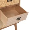 vidaXL Beistellschrank mit 4 Schubladen Braun 34,5x30x74,5 cm MDF