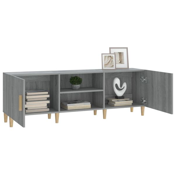 vidaXL TV-Schrank Grau Sonoma 150x30x50 cm Holzwerkstoff