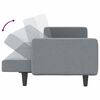 vidaXL Schlafsofa mit Kissen Hellgrau Stoff