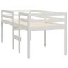 vidaXL Hochbett Wei&szlig; 75x190 cm Massivholz Kiefer