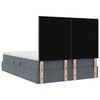 vidaXL Bett mit Stauraum und LED Dunkelgrau 140 x 190 cm Samt