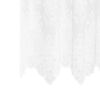 vidaXL Spitzenvorhang mit Vorh&auml;ngen Floral Wei&szlig; 280 x 750 cm Polyester