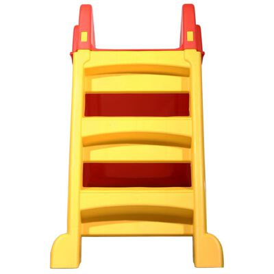 vidaXL Faltbare Rutsche für Kinder Indoor Outdoor Rot und Gelb