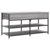 vidaXL Schuhbank Grau Sonoma 100x42,5x50 cm Holzwerkstoff