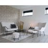 House Nordic Couchtisch Scarlett 70x40 cm Rund Schwarz