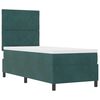 vidaXL Boxspringbett mit Matratze Dunkelgr&uuml;n 80 x 200 cm Stoff