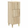 vidaXL Schubladenschrank Sonoma-Eiche 33 x 34,5 x 90 cm Holzwerkstoff