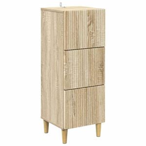 vidaXL Schubladenschrank Sonoma-Eiche 33 x 34,5 x 90 cm Holzwerkstoff