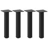 vidaXL Couchtischbeine 4 Stk. Schwarz 30-32 cm Stahl