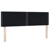 vidaXL Boxspringbett mit Matratze Schwarz 160x210 cm Samt