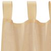 vidaXL Voile Vorh&auml;nge mit Schlaufen 2 Stk. Sandfarbe 140x175 cm
