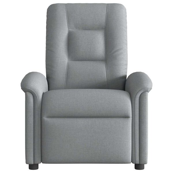 vidaXL Massagesessel Hellgrau Stoff