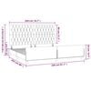 vidaXL Bettgestell ohne Matratze Dunkelgrau 200x200 cm Samt