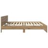 vidaXL Bettrahmen Artisan-Eiche 180 x 200 cm Holzwerkstoff