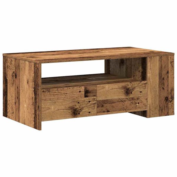 vidaXL Couchtisch Altholz 102 x 55 x 43,5 cm Holzwerkstoff