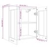 vidaXL H&auml;ngeschrank Lyon Glas R&auml;uchereiche 60x31x60 cm Holzwerkstoff
