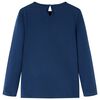 Kinder-Langarmshirt Marineblau 92