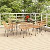 vidaXL 7-tlg. Garten-Essgruppe Poly Rattan