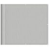 vidaXL Balkon-Sichtschutz Hellgrau 90x400 cm 100 % Polyester-Oxford
