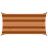 vidaXL Sonnensegel Orange und Braun 5 x 2,5 m 100 % Polyester Oxford