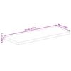 vidaXL Tischplatte 70x20x2,5 cm Rechteckig Altholz Massiv