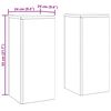 vidaXL Pflanzenst&auml;nder 2 pcs Rostig 24 x 24 x 55 cm Wetterfeststahl