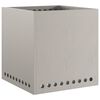 vidaXL Rauchfreier Feuerkorb Braun 48 x 48 x 50 cm Wetterfeststahl