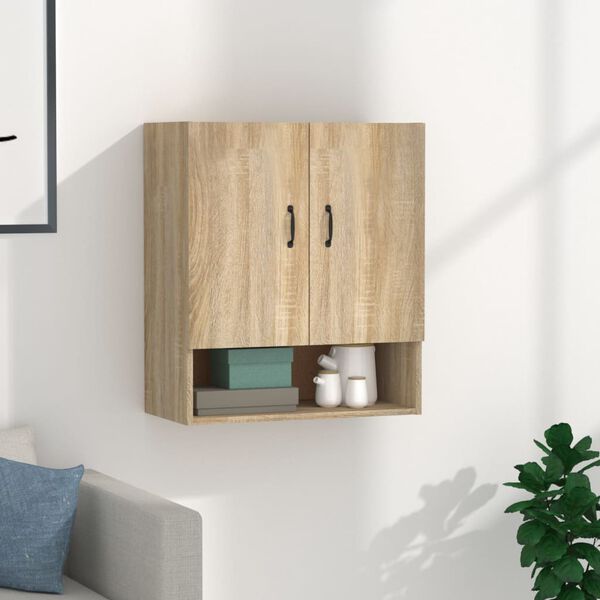 vidaXL Wandschrank Sonoma-Eiche 60x31x70 cm Holzwerkstoff