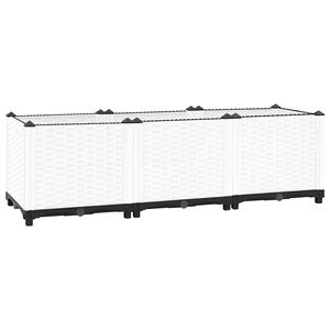 vidaXL Hochbeet 120x40x38 cm Polypropylen