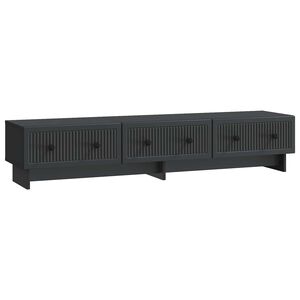 vidaXL TV-Schr&auml;nk 147 x 34,5 x 30 cm Schwarz Holzwerkstoff