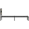 vidaXL Metallbett ohne Matratze Sonoma-Eiche 90x190 cm