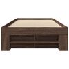 vidaXL Bettgestell ohne Matratze Braun Eiche 90x200 cm Holzwerkstoff