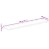 vidaXL Tischplatte 140x20x3,8 cm Rechteckig Altholz Massiv