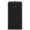 vidaXL Seitenschrank Schwarz Eichen-Optik 40 x 50 x 75 cm