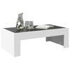 vidaXL Couchtisch mit Infinity-LED Wei&szlig; 90x50x30 cm