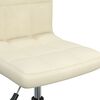 vidaXL Esszimmerst&uuml;hle 2 Stk. Drehbar Creme Samt