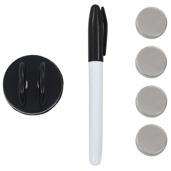 vidaXL Magnettafel Wandmontage Glas 60x60 cm