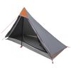 vidaXL Trekkingzelt Grau und Orange 222 x 85 x 125 cm