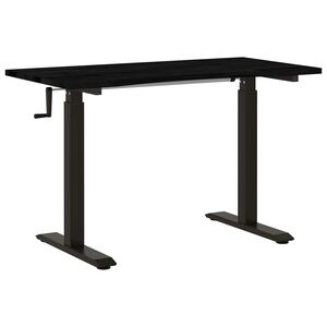 vidaXL Schreibtisch mit Speicher Schwarz und Dunkelbraun 120 x 60 cm