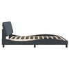 vidaXL Bettgestell ohne Matratze Dunkelgrau 180x200 cm Samt