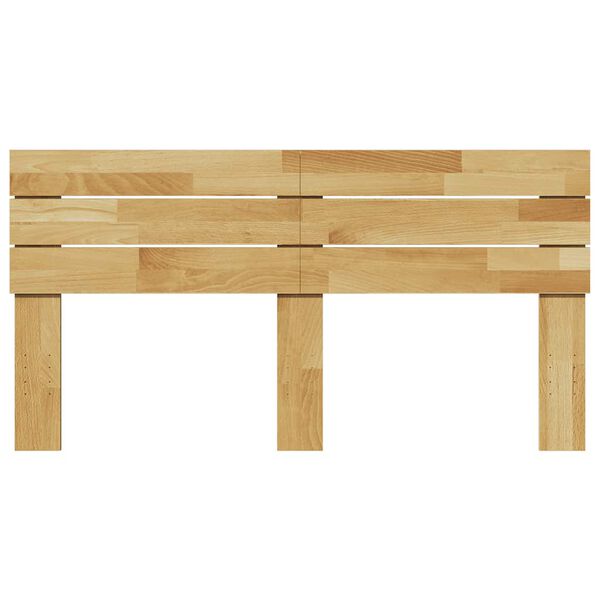 vidaXL Kopfteil 140 cm Massivholz Eiche