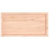 vidaXL Wandregal 100x50x(2-4) cm Massivholz Eiche Unbehandelt