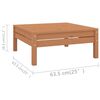vidaXL 8-tlg. Garten-Lounge-Set Honigbraun Massivholz Kiefer