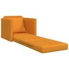vidaXL Bodensofa mit Schlaffunktion Dunkelgelb 112x174x55 cm Stoff
