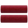 vidaXL 3-Sitzer-Sofa mit Kissen Weinrot 210 cm Samt