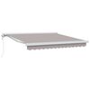 vidaXL Markise Hellgrau 350 x 250 x 165 cm Polyester und Aluminium
