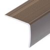 vidaXL Treppenkantenprofil in L-Form 15 Stk. Aluminium 100cm Braun