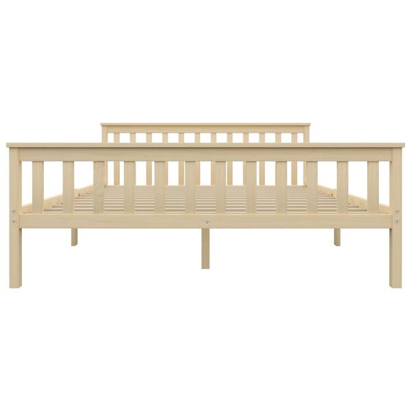 vidaXL Massivholzbett Helles Holz Kiefernholz 160x200 cm