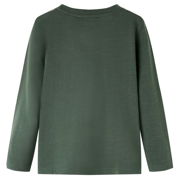 Kinder-Langarmshirt Dunkelgr&uuml;n 116