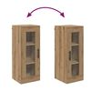 vidaXL Wandschrank Artisan-Eiche 34,5 x 34 x 90 cm